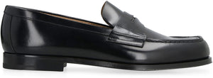 Brushed leather loafers-1